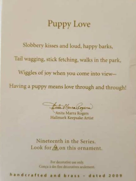 Puppy Love #19 - Chocolate Lab - 19th (Dogs) ornament collectible [Barcode 795902088279] - Main Image 2