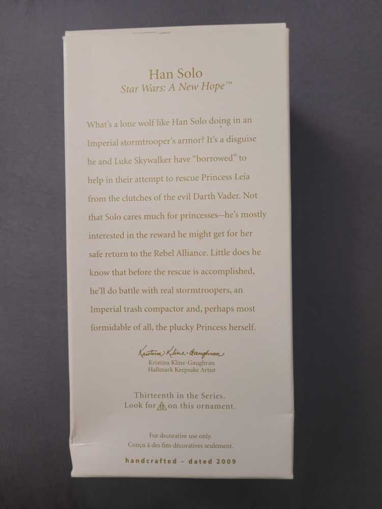 Han Solo In Stormtrooper Armor (13th in Series) - Keepsake (Star Wars Series) ornament collectible [Barcode 795902088408] - Main Image 2