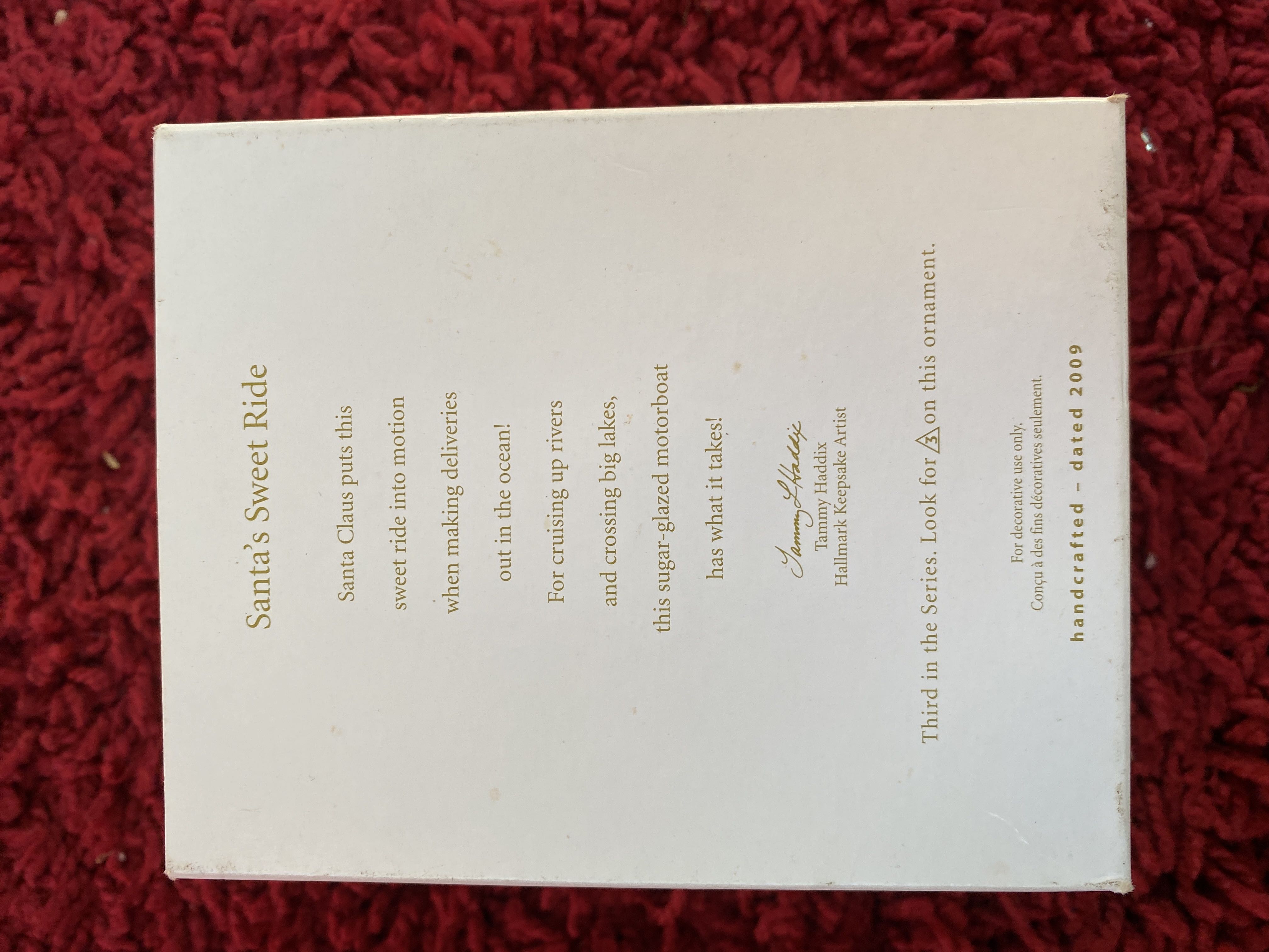 Santa’s Sweet Ride #3 - Santa’s Sweet Ride (Hallmark Keepsake Collectors Series) ornament collectible [Barcode 795902088514] - Main Image 2