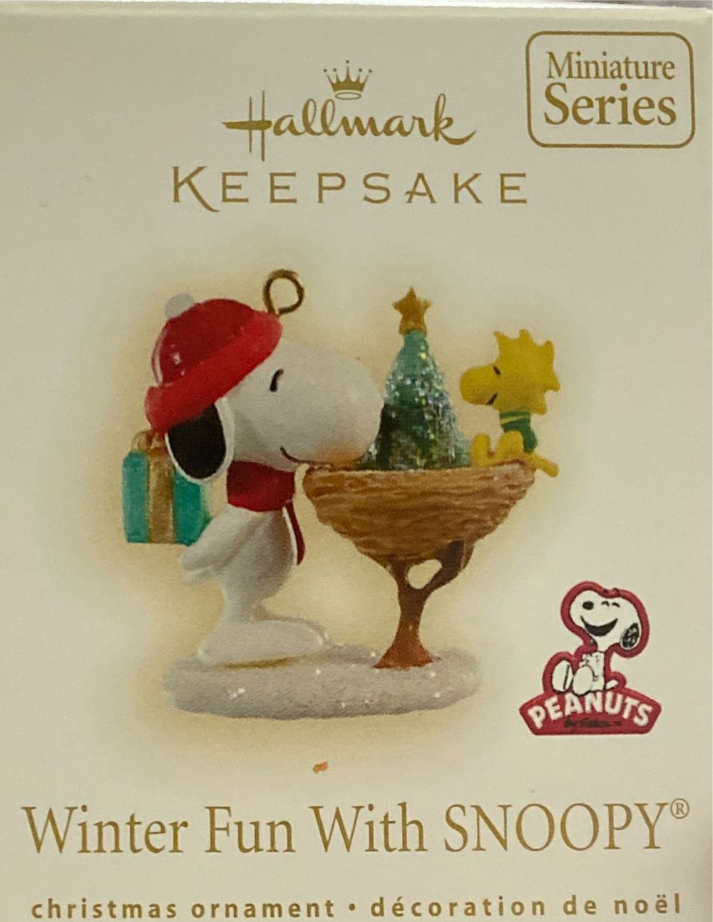 Winter Fun with Snoopy #12 - Winter Fun With Snoopy (Hallmark Keepsake Miniature) ornament collectible [Barcode 795902088613] - Main Image 2