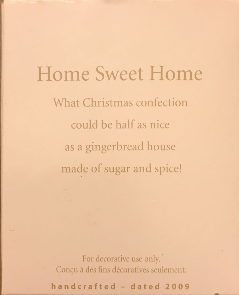 Miniature Home Sweet Home - Local Club Gift Repaint (Hallmark Keepsake Miniature) ornament collectible [Barcode 795902088675] - Main Image 3