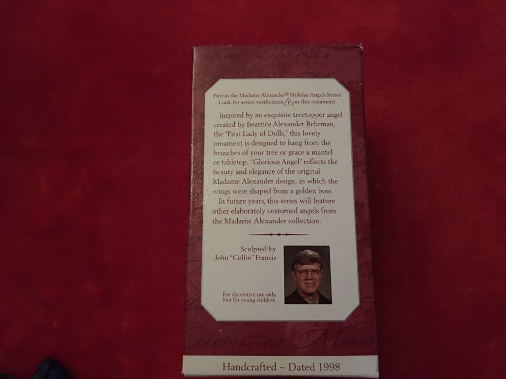 Madame Alexander 1 - Glorious Angel - Madame Alexander Holiday Angels (Holiday Angels) ornament collectible [Barcode 015012436815] - Main Image 2