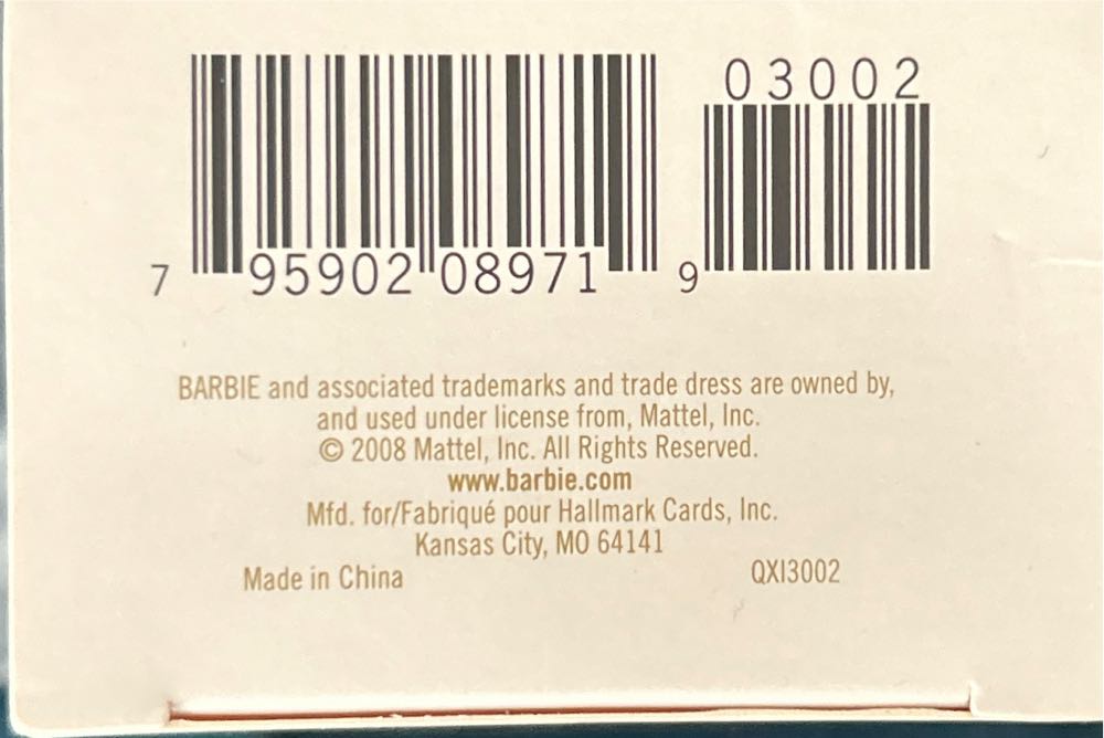 Hallmark Teen Age Barbie Fashion Model Ornament - Barbie (Barbie) ornament collectible [Barcode 795902089719] - Main Image 4