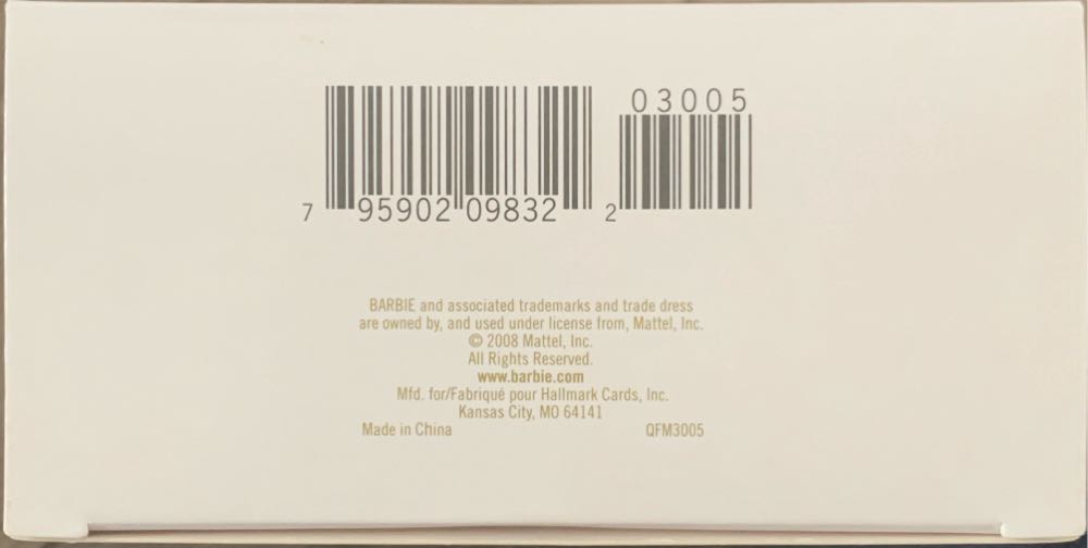 Barbie - 50 Years Of Fabulous - Barbie (Barbie) ornament collectible [Barcode 795902098322] - Main Image 3