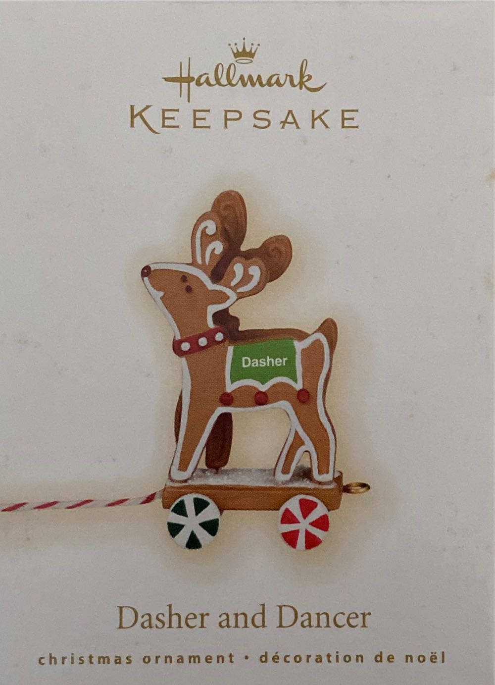 Santa & his Reindeer - Dasher And Dancer - Santa And His Reindeer (Gingerbread) ornament collectible [Barcode 795902100766] - Main Image 2