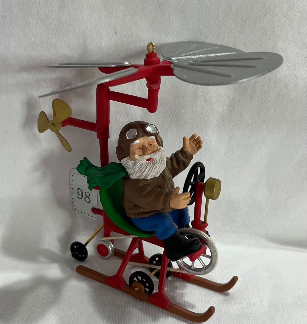 Santa’s Flying Machine - Santa (Santa) ornament collectible [Barcode 015012437508] - Main Image 3