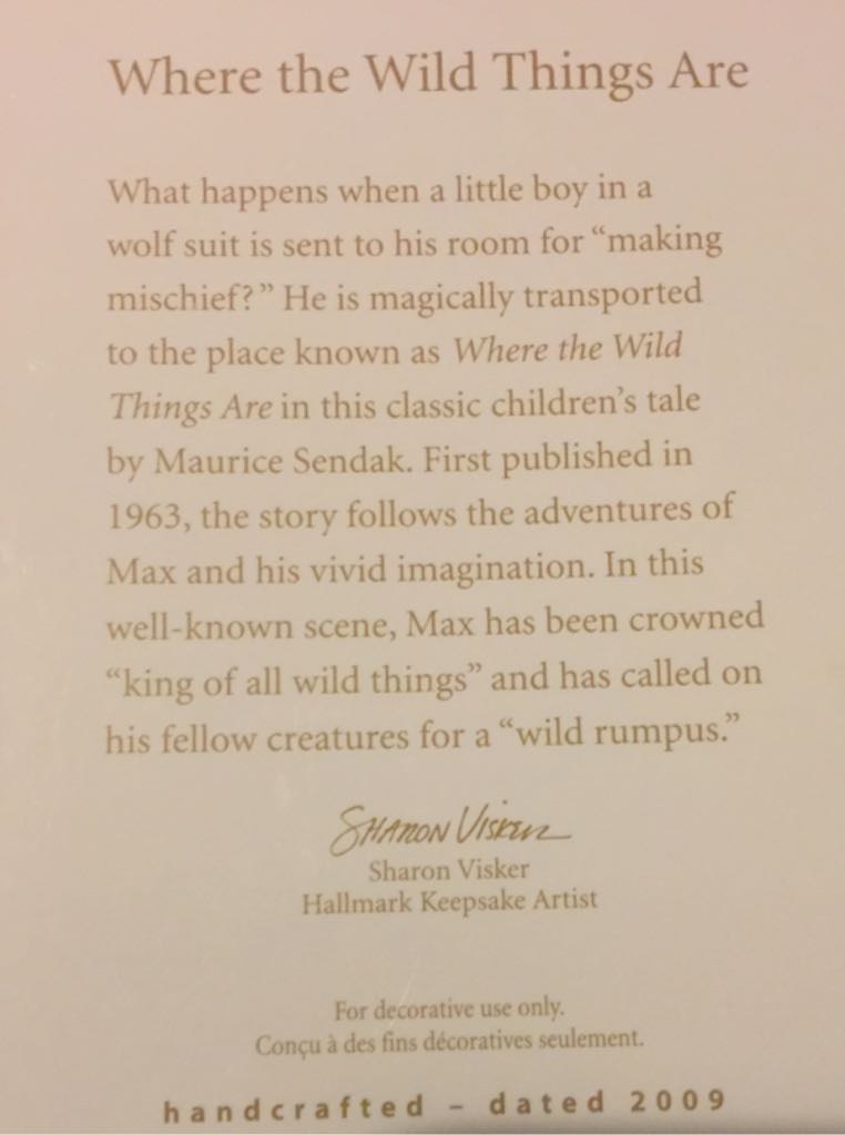 Where The Wild Things Are - Where The Wild Things Are (Where The Wild Things Are) ornament collectible [Barcode 795902109448] - Main Image 2