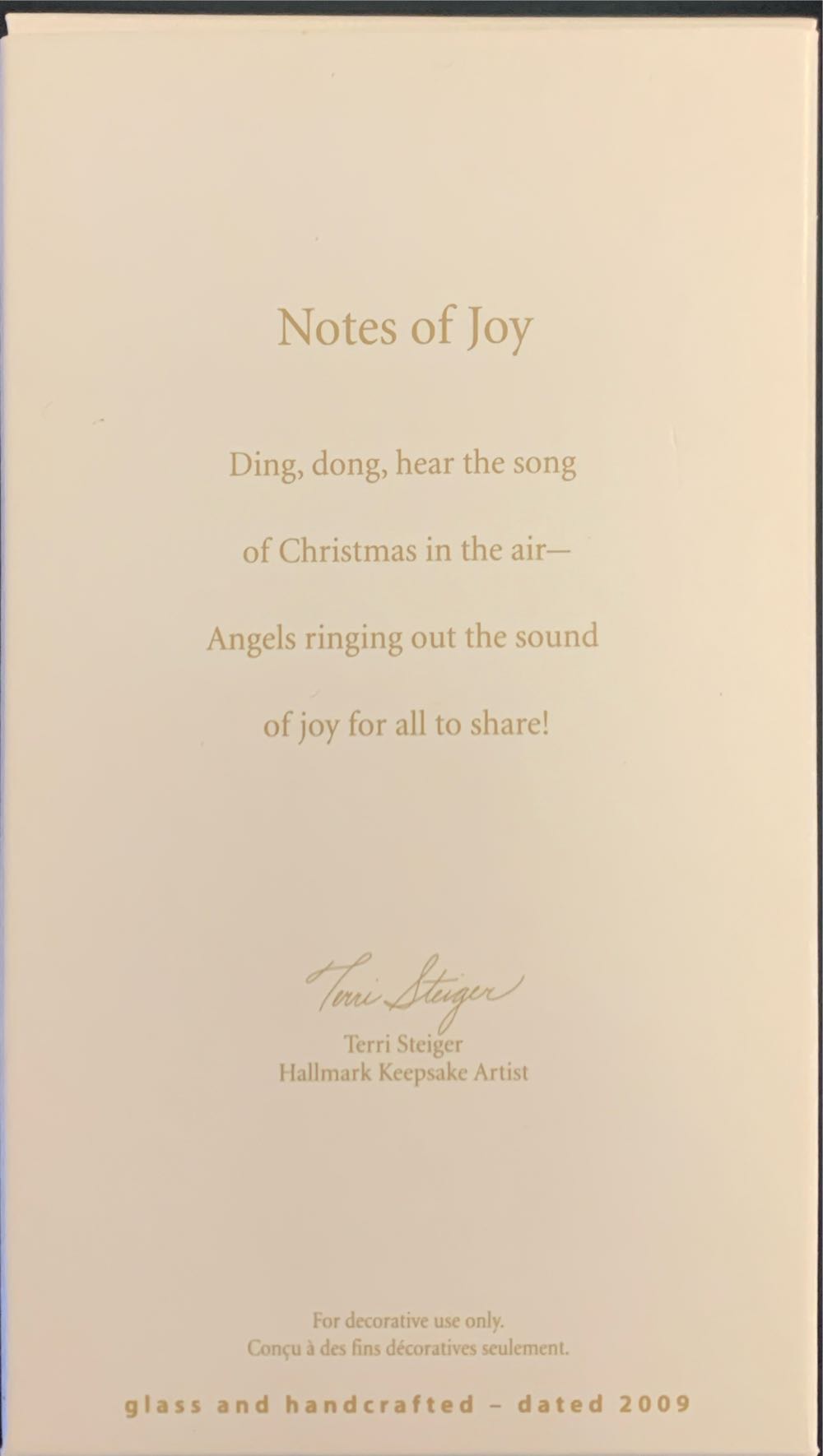 Notes Of Joy  ornament collectible [Barcode 795902110529] - Main Image 2