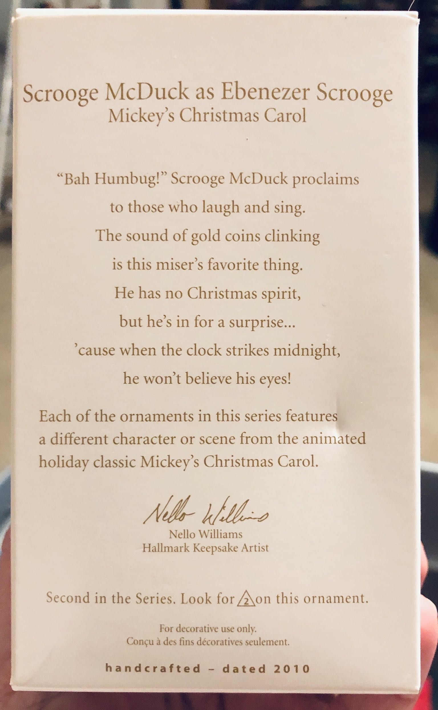 Scrooge McDuck As Ebenezer Scrooge - Disney’s Mickey’s Christmas Carol (Mickey Mouse) ornament collectible [Barcode 795902133795] - Main Image 3