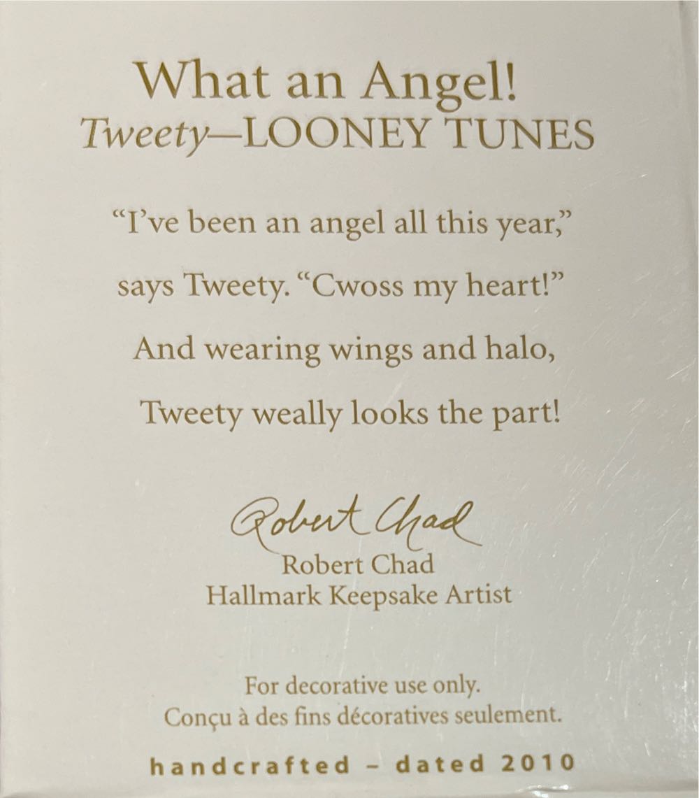 What an Angel! - Looney Toons (Cartoons) ornament collectible [Barcode 795902133832] - Main Image 2