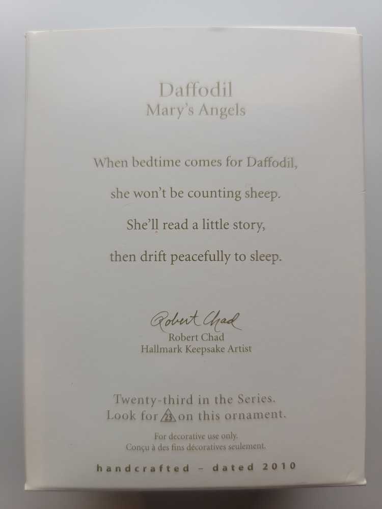 Mary’s Angels 23 - Daffodil - Mary’s Angels (Angel) ornament collectible [Barcode 795902133900] - Main Image 3