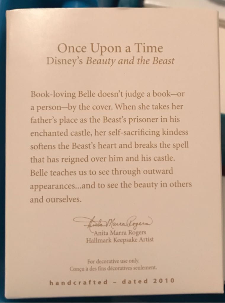 Once Upon A Time - Books (Disney - Beauty and The Beast) ornament collectible [Barcode 795902134983] - Main Image 2