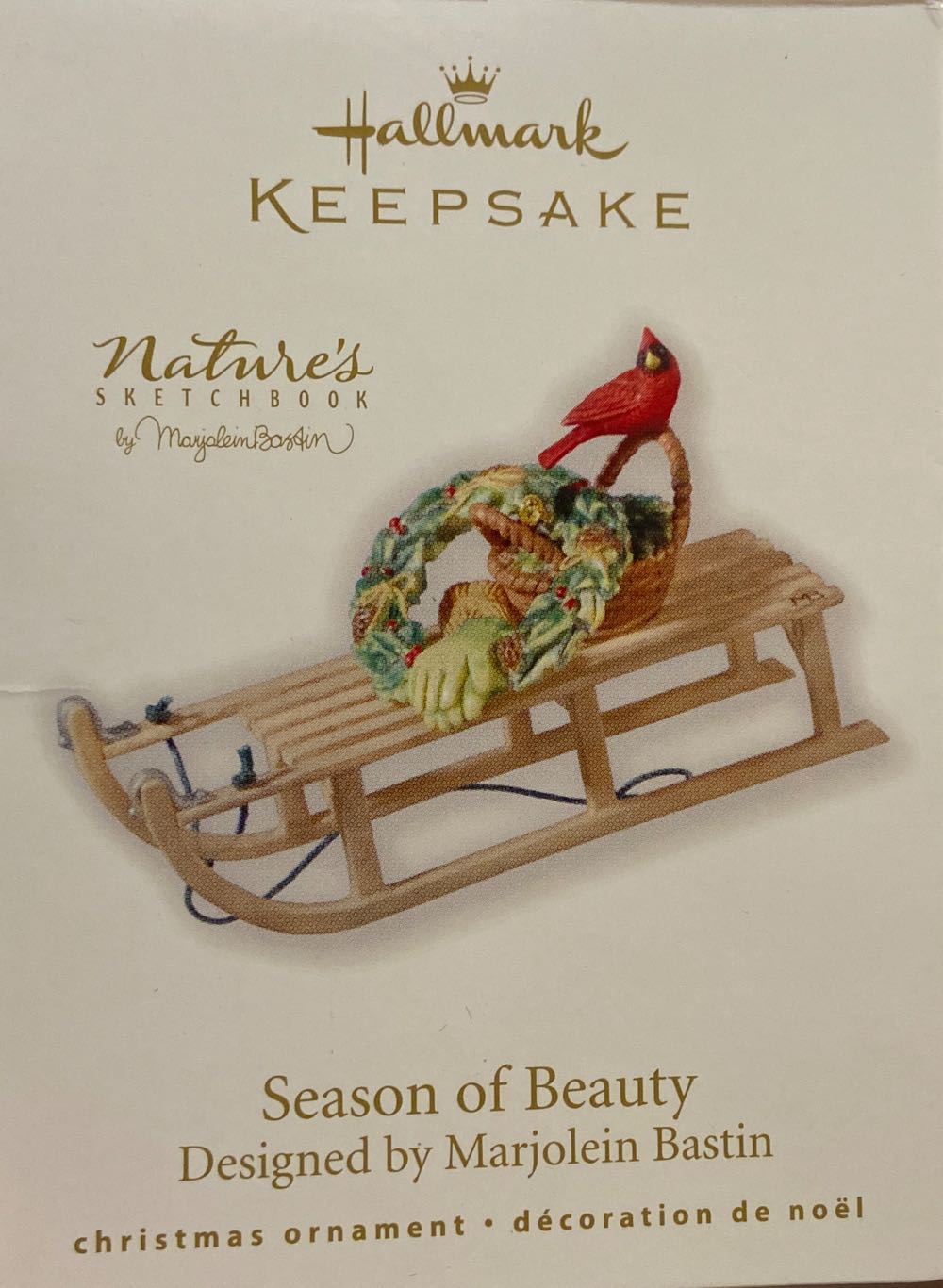 Season Of Beauty - Natures Sketchbook (Marjolein Bastin) ornament collectible [Barcode 795902139056] - Main Image 2