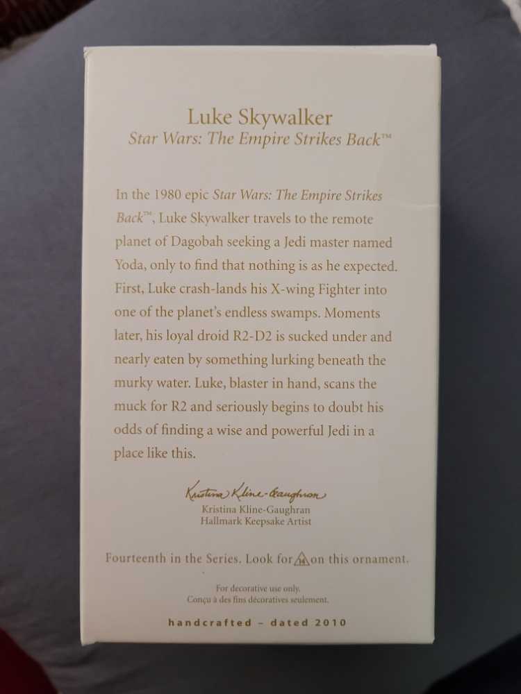 Luke Skywalker - Star Wars: The Empire Strikes Back (Star Wars Series) ornament collectible [Barcode 795902139780] - Main Image 3