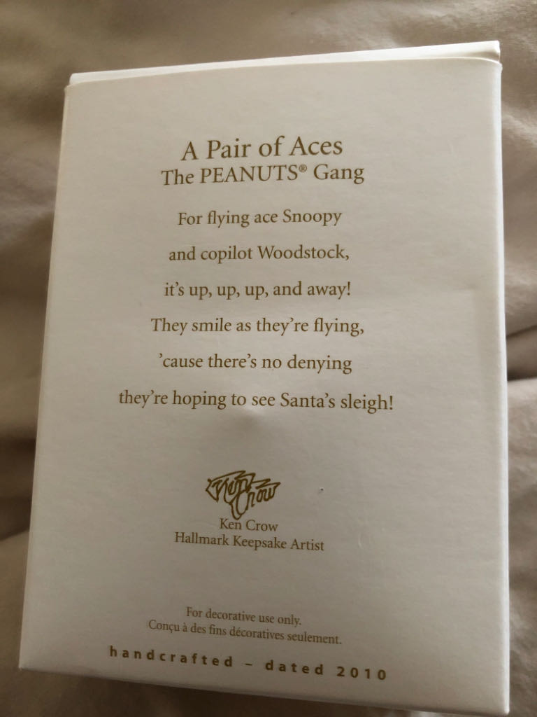 A Pair Of Aces - The Peanuts Gang (Peanuts) ornament collectible [Barcode 795902140847] - Main Image 2