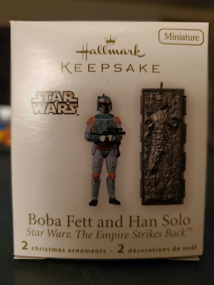 Star Wars Mini 2010 Boba Fett and Han Solo in Carbonite - Miniature Star Wars (Star Wars) ornament collectible [Barcode 795902142131] - Main Image 2