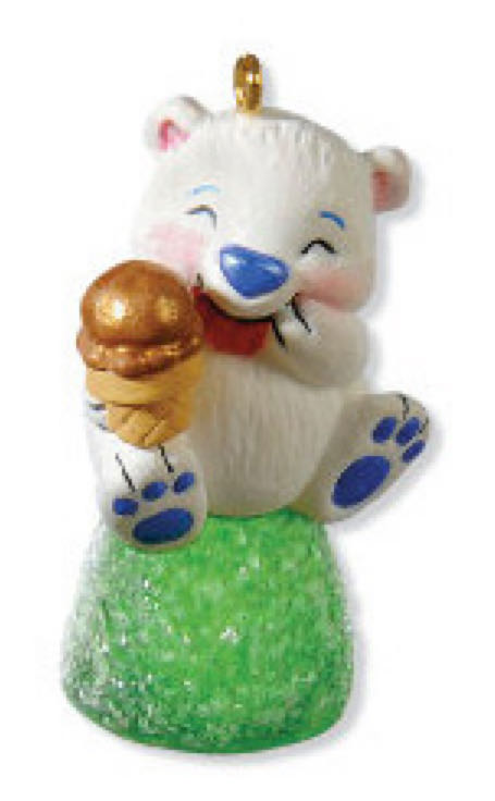 A Beary Cool Treat - Gumdrop Cuties (Gumdrop, Polar Bear, Mini) ornament collectible [Barcode 795902144838] - Main Image 2