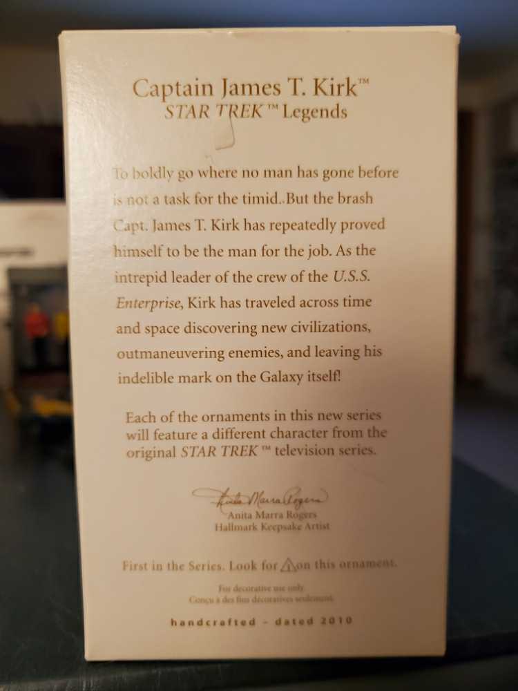Star Trek: “CAPTAIN JAMES T. KIRK” #1 2010 Ornament - Star Trek Legends (Captain James T. Kirk) ornament collectible [Barcode 795902144913] - Main Image 4