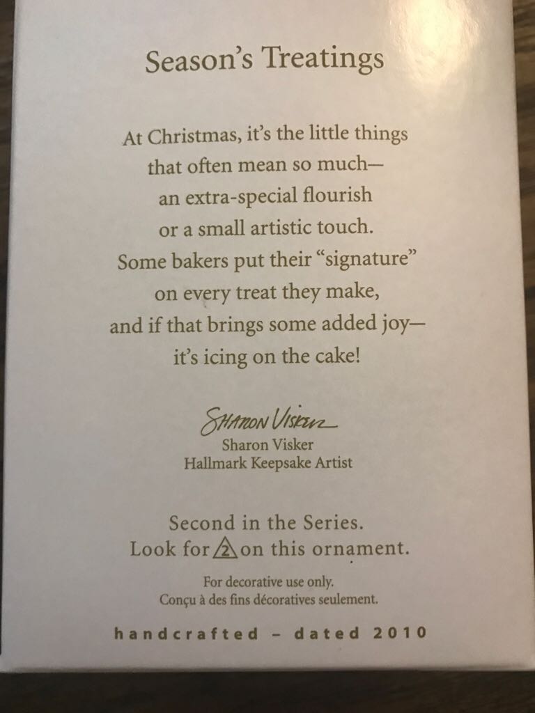 Season’s Treatings #2 (2010) - Season’s Treatings (Baking) ornament collectible [Barcode 795902145200] - Main Image 2