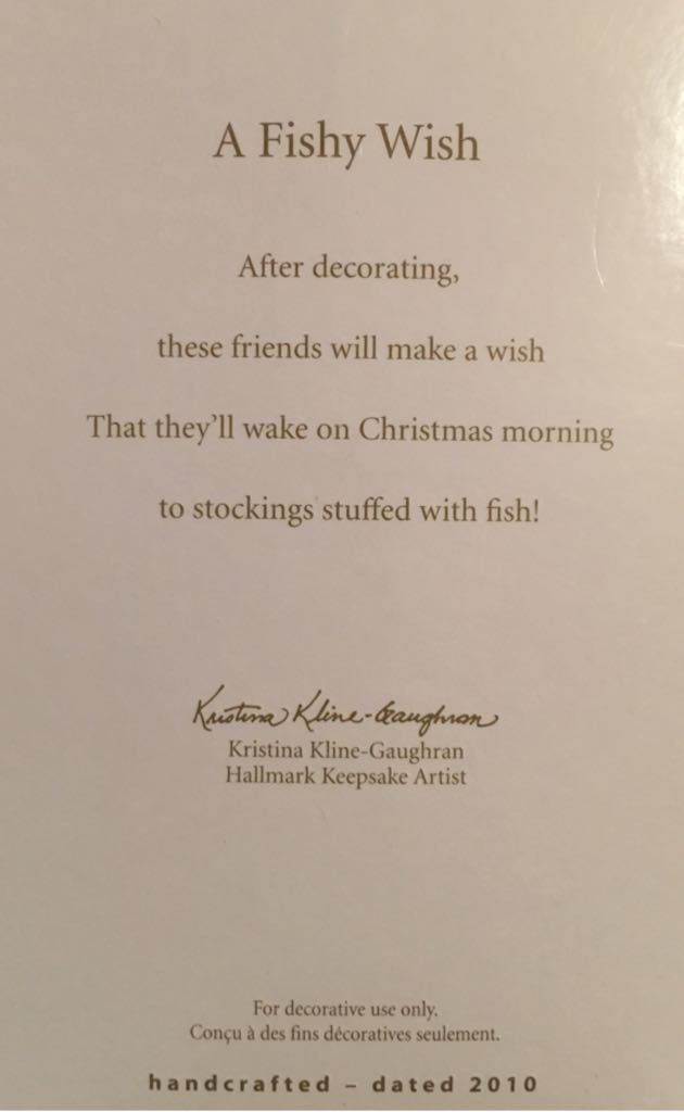 Playful Penguins A Fishy Wish - Kris’s Peguins (Penguins) ornament collectible [Barcode 795902145415] - Main Image 2