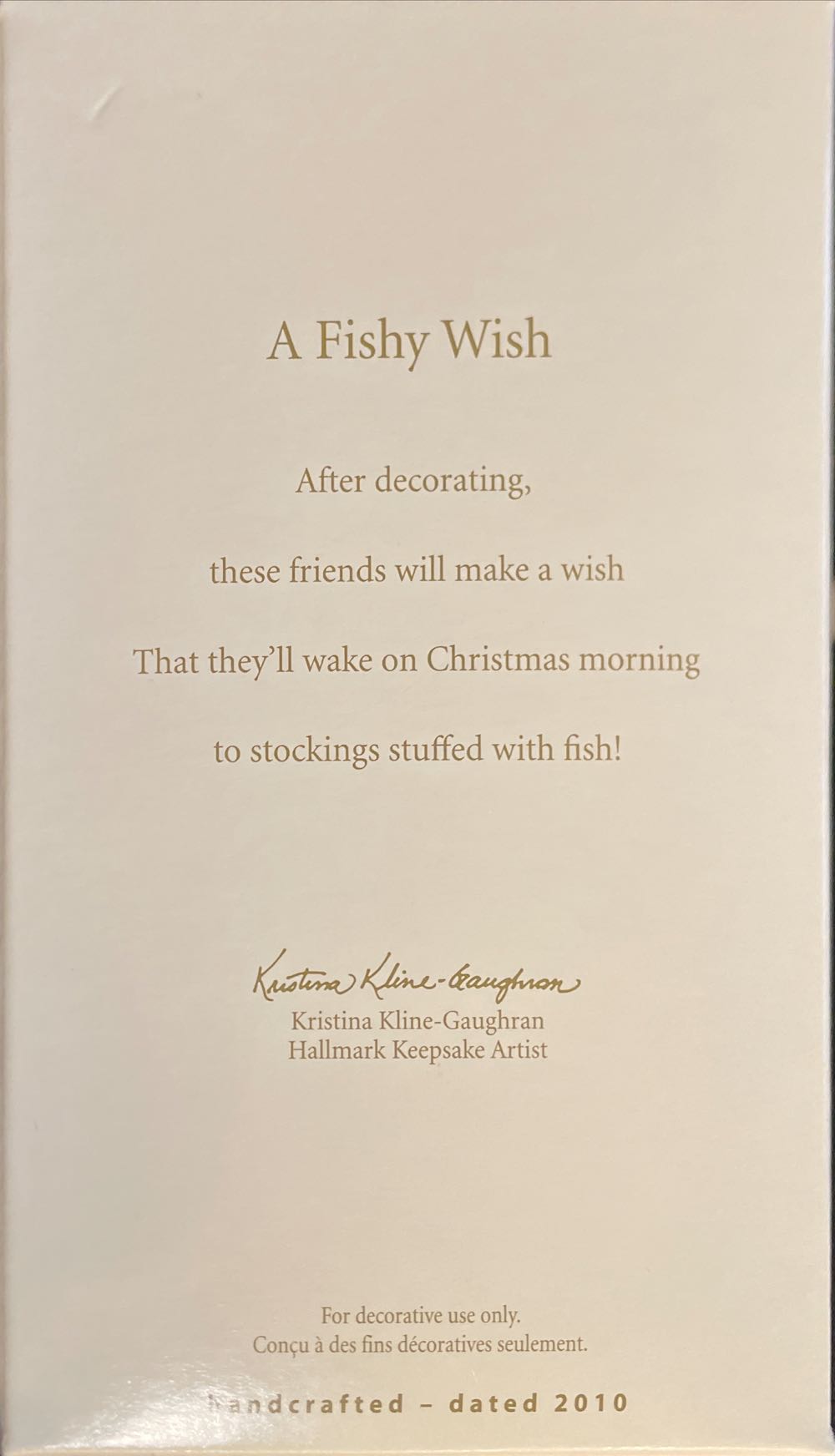 Playful Penguins A Fishy Wish - Kris’s Peguins (Penguins) ornament collectible [Barcode 795902145415] - Main Image 3