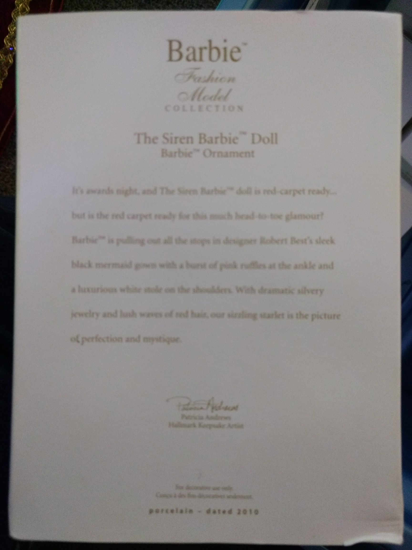 FMB The Siren Barbie Doll - Barbie Fashion Model Collection (Barbie) ornament collectible [Barcode 795902149642] - Main Image 2
