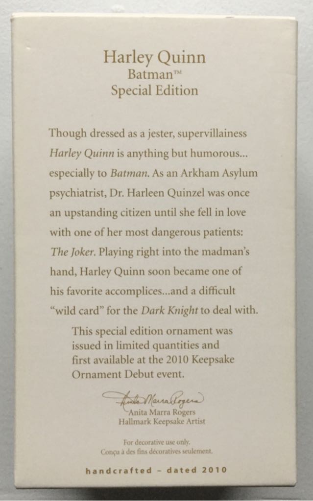 Harley Quinn - Batman (DC Superheroes) ornament collectible [Barcode 795902149659] - Main Image 2