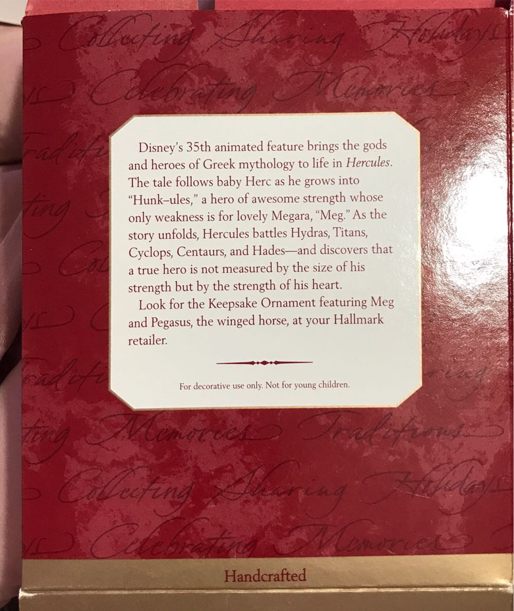 Hercules  - Disney Hercules (Disney) ornament collectible [Barcode 015012439885] - Main Image 2