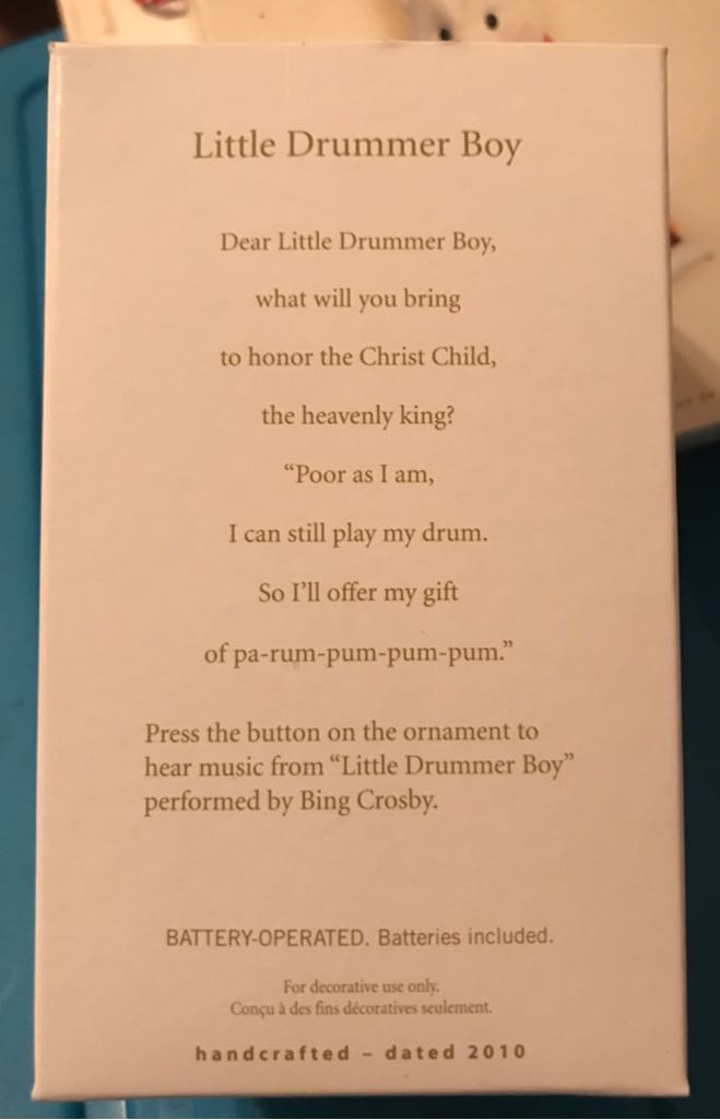 Little Drummer Boy - Little Drummer Boy (Little Drummer Boy) ornament collectible [Barcode 795902152543] - Main Image 2