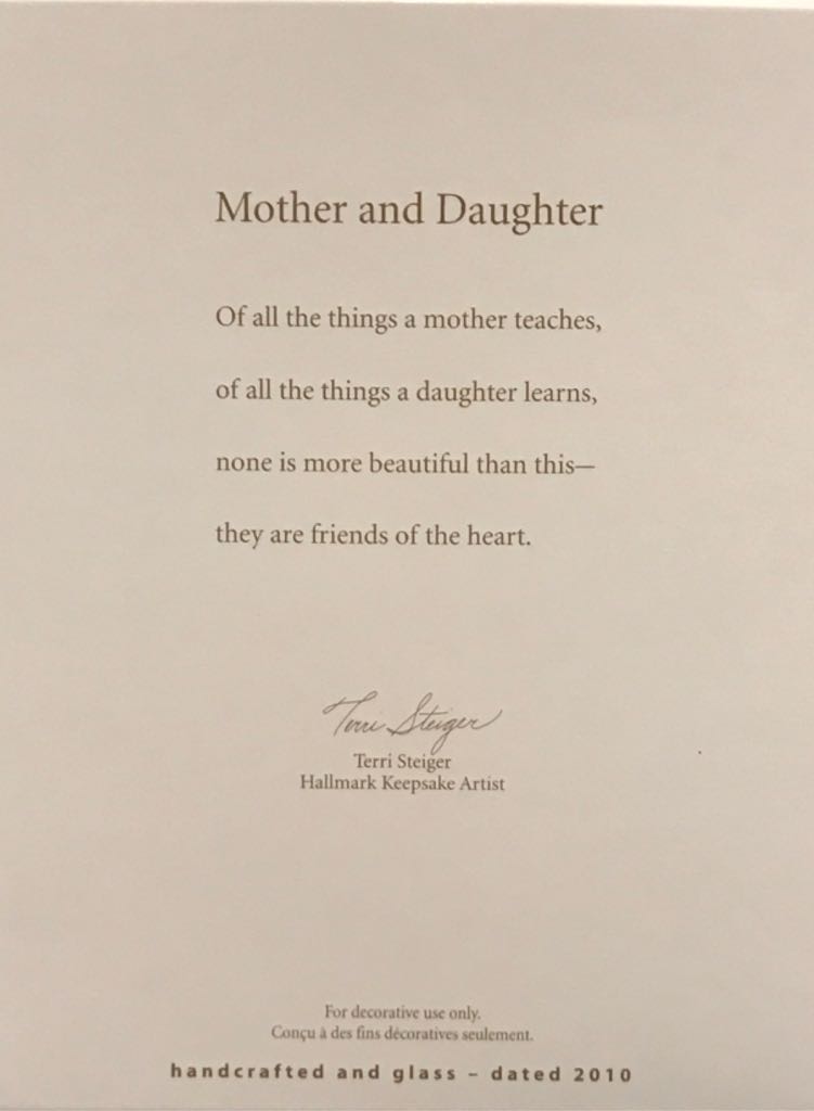 Mother And Daughter 2010  (Mother, Daughter, Heart) ornament collectible [Barcode 795902156961] - Main Image 2