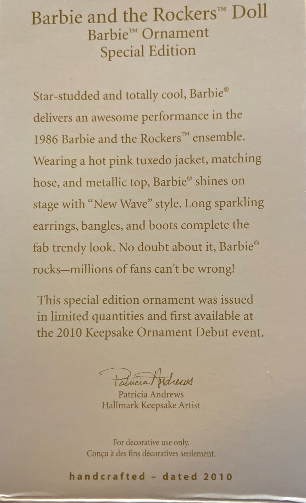 Barbie And The Rockers Doll - Barbie (Movies) ornament collectible [Barcode 795902163419] - Main Image 2