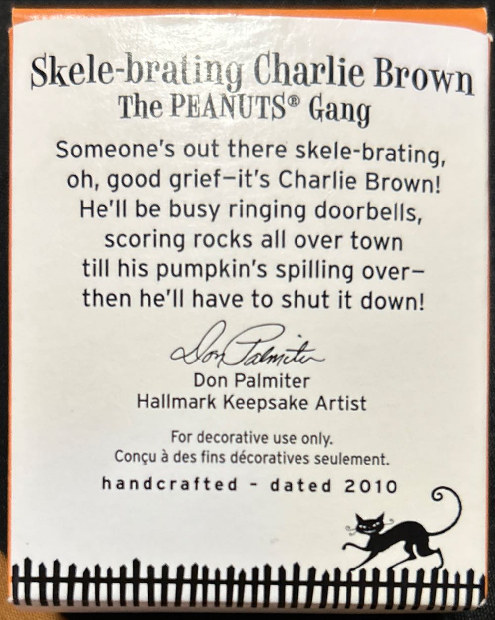 TPG10 Skele-brating Charlie Brown - The Peanuts Gang - The Peanuts Gang (Halloween - The Peanuts Gang) ornament collectible [Barcode 795902163525] - Main Image 2
