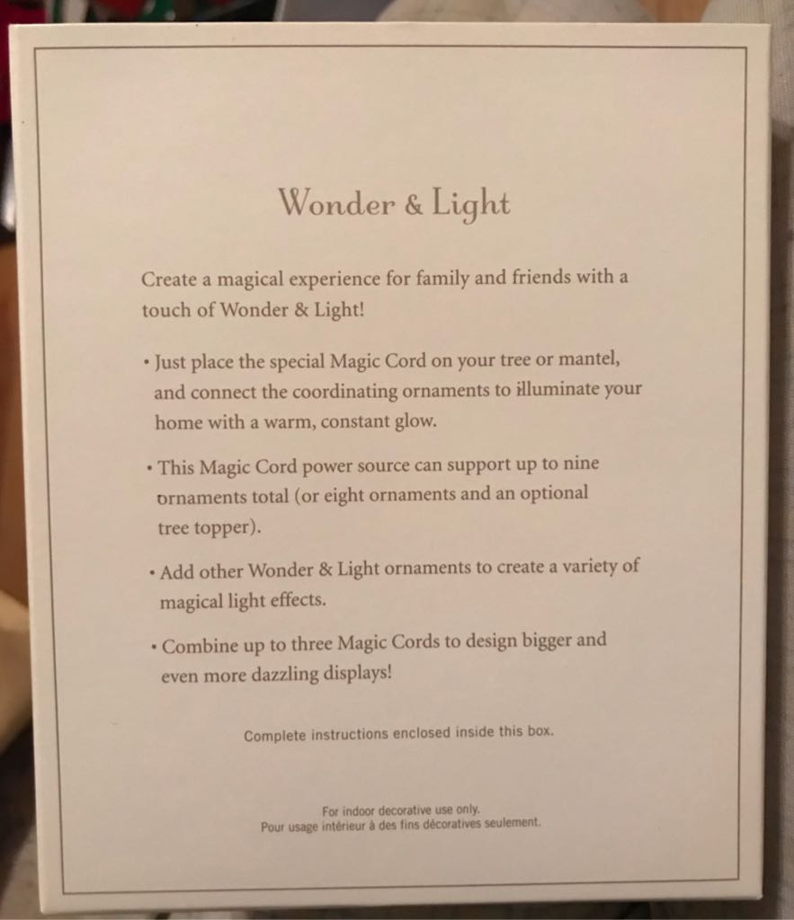 Wonder& Light Magic Cord - Wonder & Light (Magic Light And Sound) ornament collectible [Barcode 795902163785] - Main Image 2