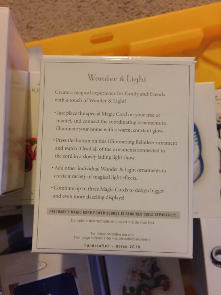 Glimmering Reindeer  - Wonder & Light (Random) ornament collectible [Barcode 795902163853] - Main Image 2