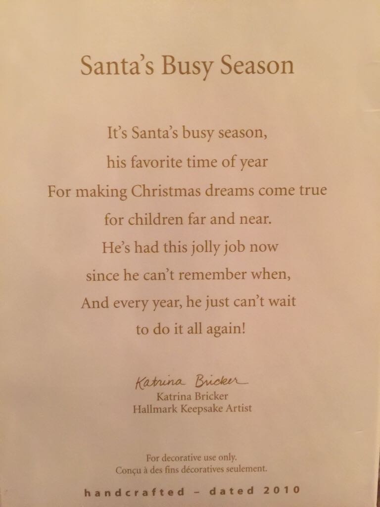 Santa’s Busy Season - Santa (Santa) ornament collectible [Barcode 795902168810] - Main Image 2