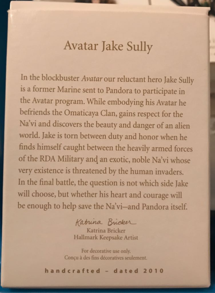 Avatar Jake Sully - Avatar (Movies & TV) ornament collectible [Barcode 795902169763] - Main Image 2