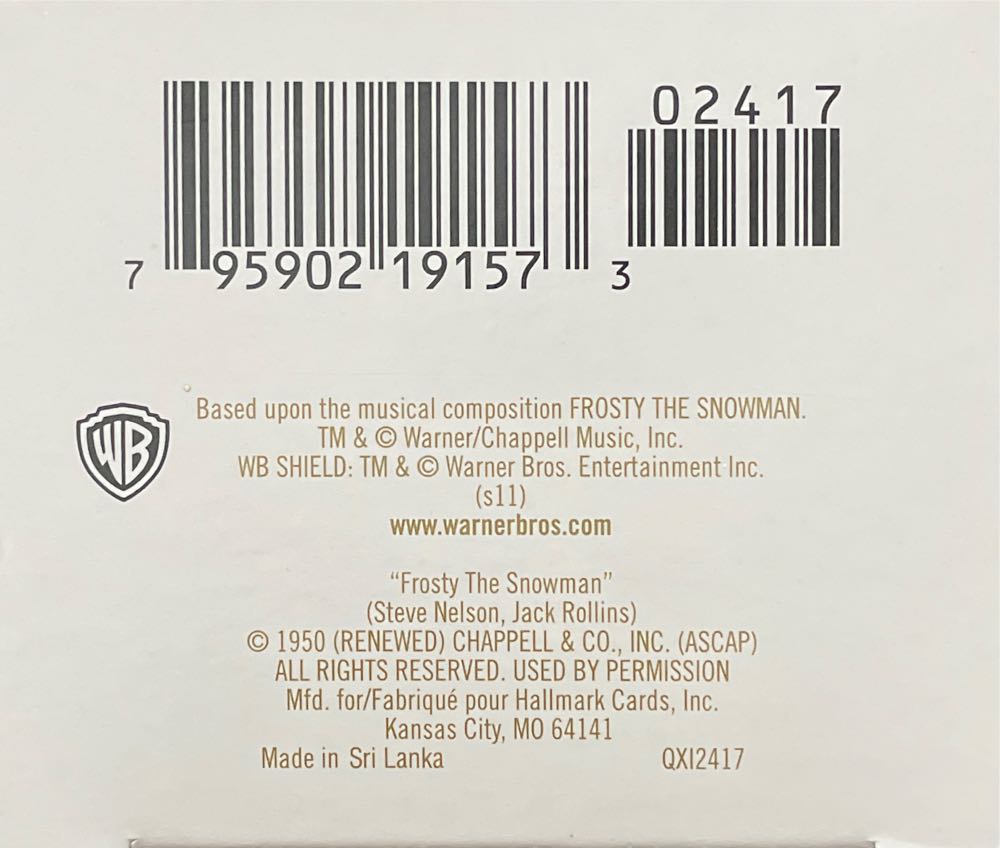 A Merry Magical Christmas Frosty The Snowman - Frosty The Snowman (Frosty The Snowman) ornament collectible [Barcode 795902191573] - Main Image 4