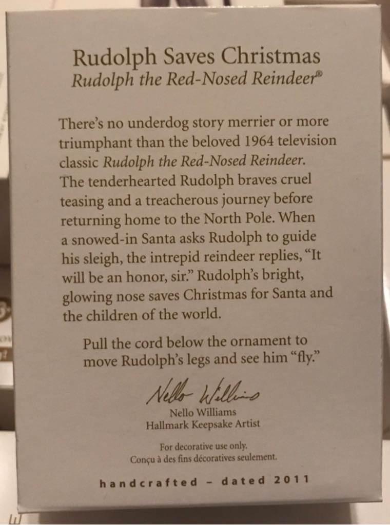 Rudolph Saves Christmas - Rudolph The Red-Nosed Reindeer (Rudolph The Red-Nosed Reindeer) ornament collectible [Barcode 795902191597] - Main Image 2