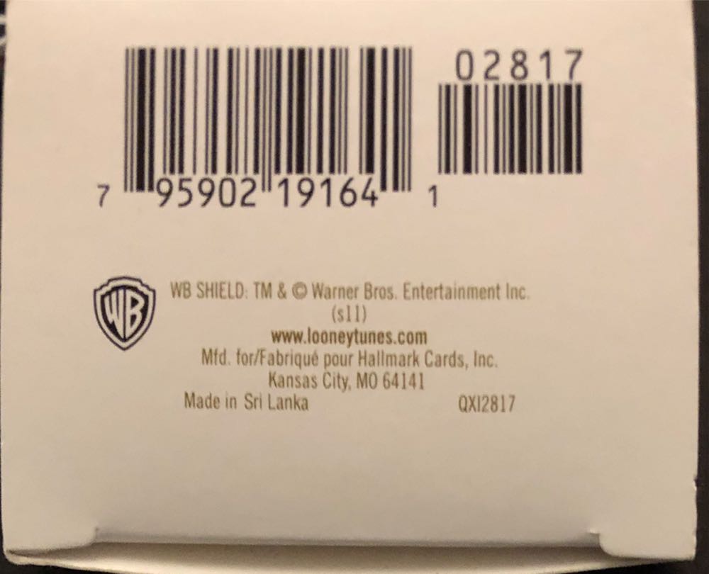 Born To Be Bad - Looney Tunes (Taz - Looney Tunes) ornament collectible [Barcode 795902191641] - Main Image 3