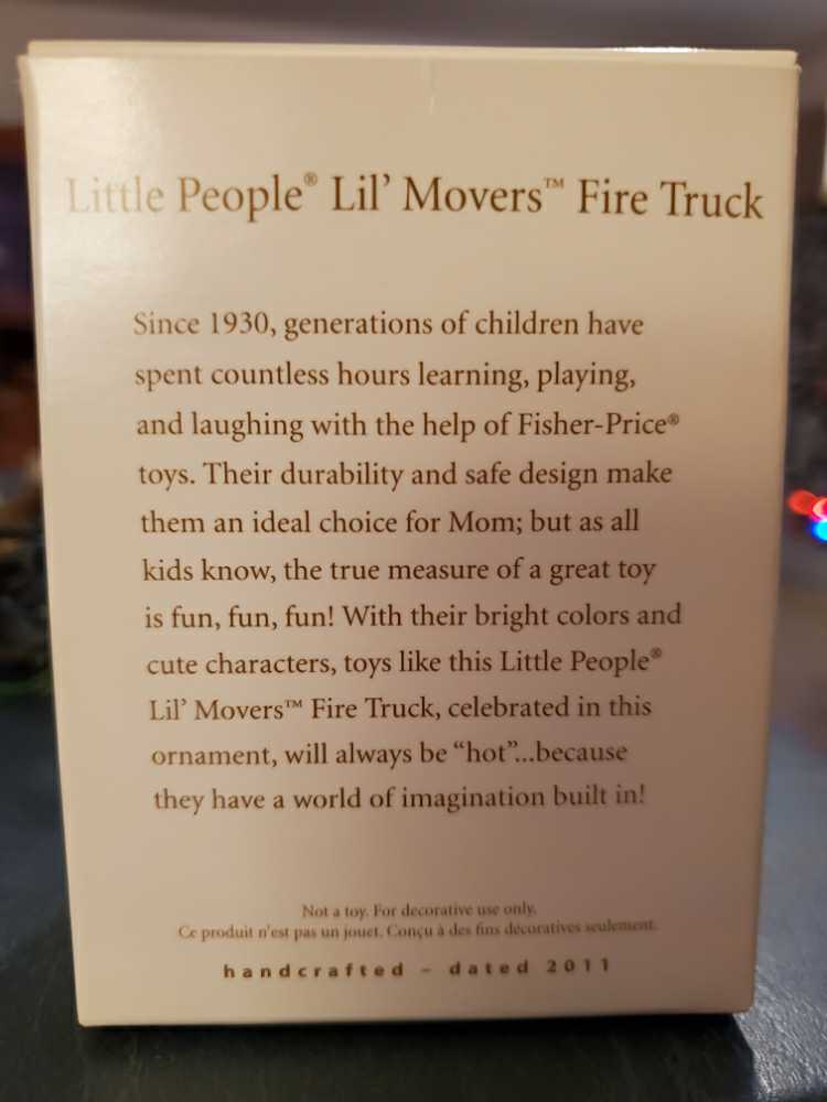 Little People Lil’ Movers Fire Truck - Fisher-Price (Toys & Games) ornament collectible [Barcode 795902191658] - Main Image 3
