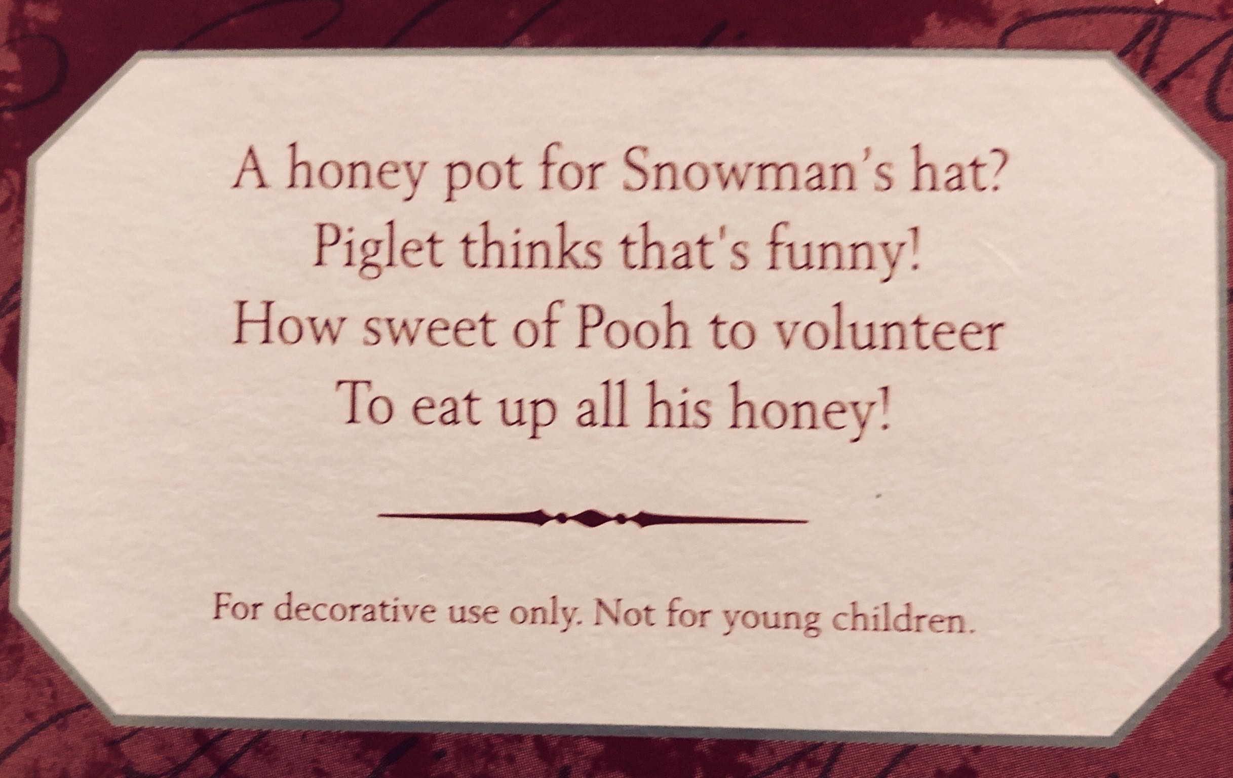 Winnie The Poo & Piglet - Hallmark Keepsake (Disney’s Winnie the Pooh & Co.) ornament collectible [Barcode 015012457766] - Main Image 4