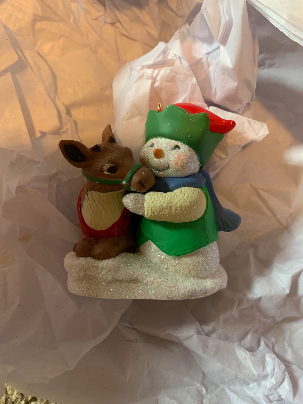 Snow Buddies 2011 Reindeer Hallmark Ornament Qx8799 - 14th (Snow Buddies) ornament collectible [Barcode 795902194390] - Main Image 3