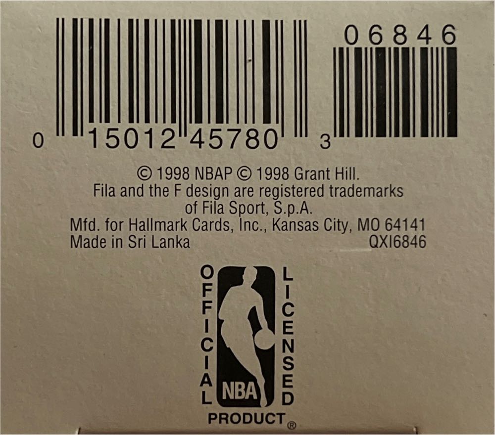 #4 Grant Hill - Hoop Stars (Basketball) ornament collectible [Barcode 015012457803] - Main Image 3