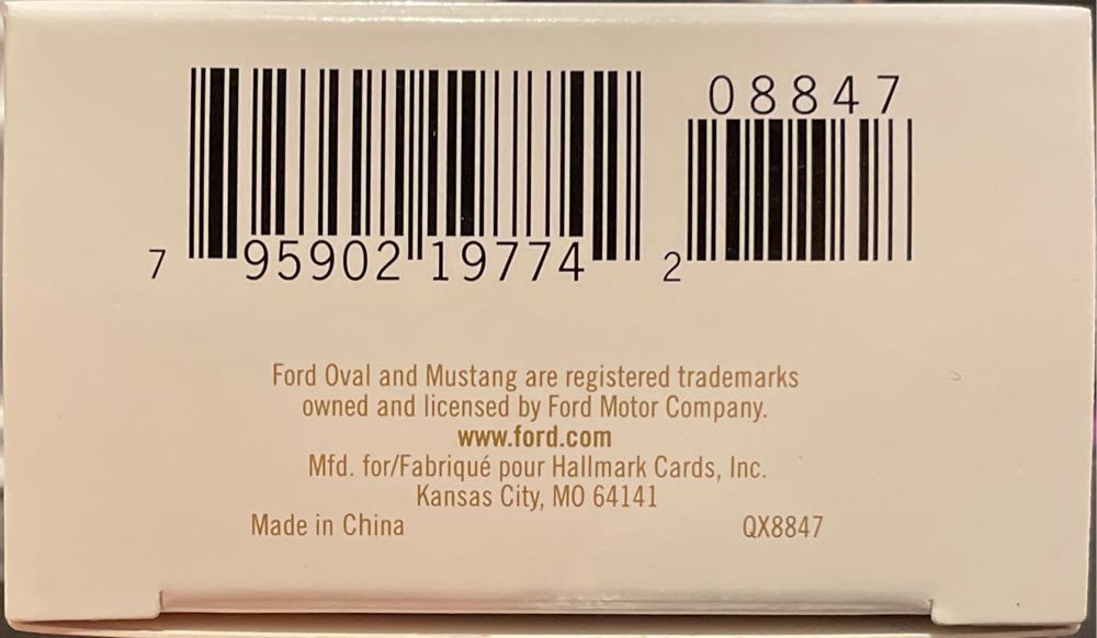 CAC#21 1968 Ford Mustang GT #21 - Classic American Cars (Cars) ornament collectible [Barcode 795902197742] - Main Image 3