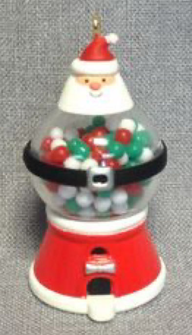 Gumball Santa - Miniature (Santa, Mini, Food) ornament collectible [Barcode 795902197810] - Main Image 2