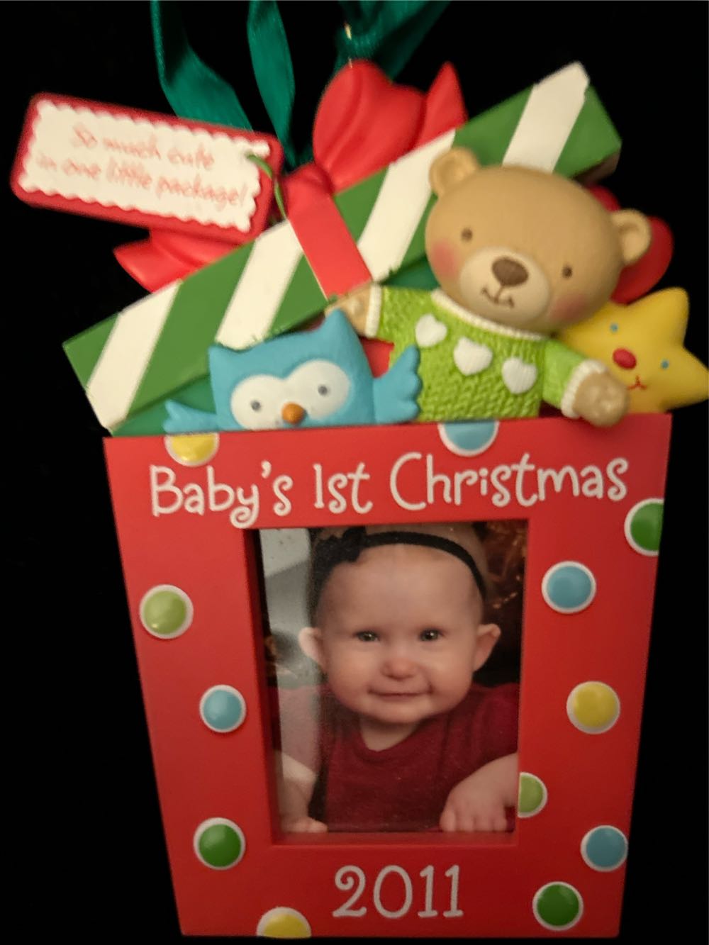 Baby’s First Christmas  (Picture Ornament) ornament collectible [Barcode 795902197971] - Main Image 2