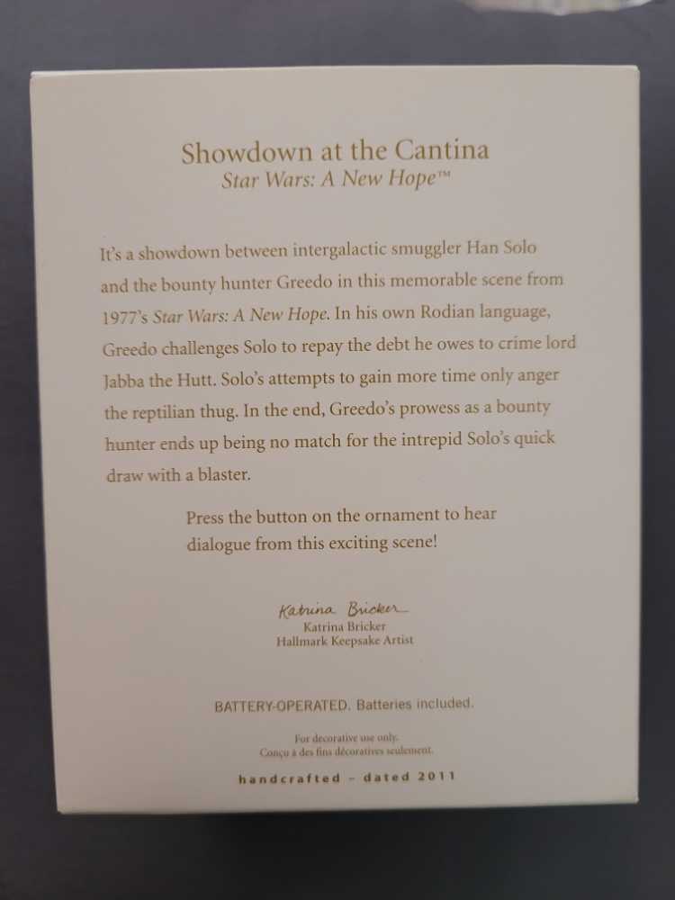 Showdown at the Cantina - Star Wars: A New Hope (Star Wars) ornament collectible [Barcode 795902198008] - Main Image 3