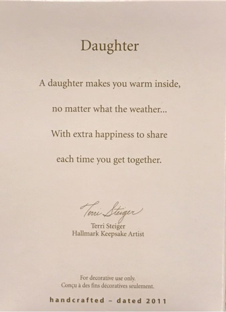 Daughter - Hot Chocolate Cup - Daughter (Daughter) ornament collectible [Barcode 795902198114] - Main Image 2