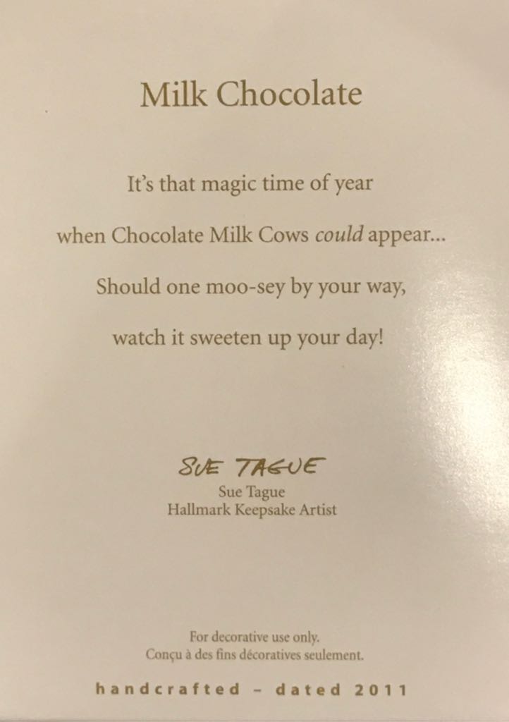 Milk Chocolate - Sweets (food) ornament collectible [Barcode 795902199111] - Main Image 2