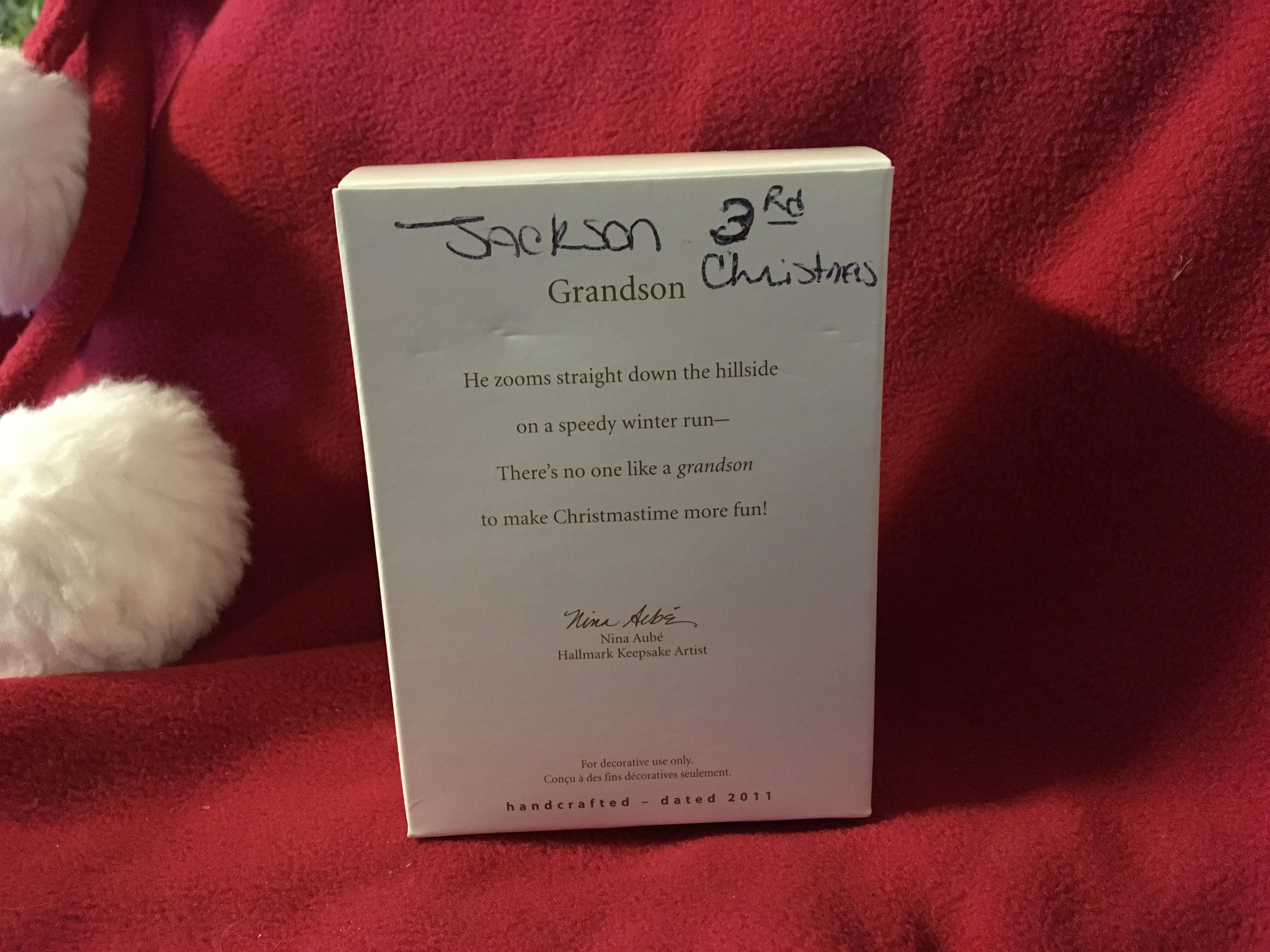 Grandson  - Penguin - Grandchildren (Penguin) ornament collectible [Barcode 795902199357] - Main Image 2